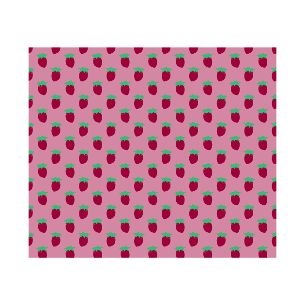 Pink Strawberry Pattern by saradaboru