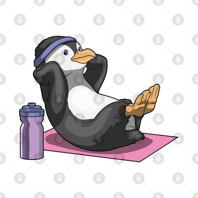 Penguin Fitness Sit ups Sports by Markus Schnabel