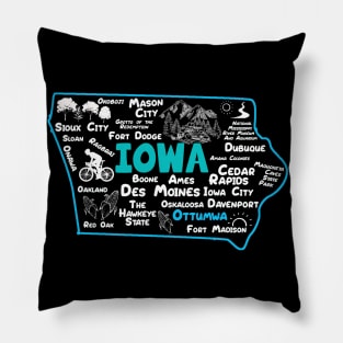 Ottumwa Iowa map Des Moines Sioux City, Mason City, Boone, Ames, Davenport, Fort Madison Pillow