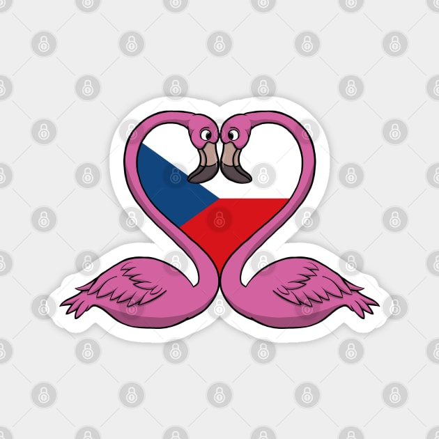 Flamingo Czech Republic Magnet by RampArt