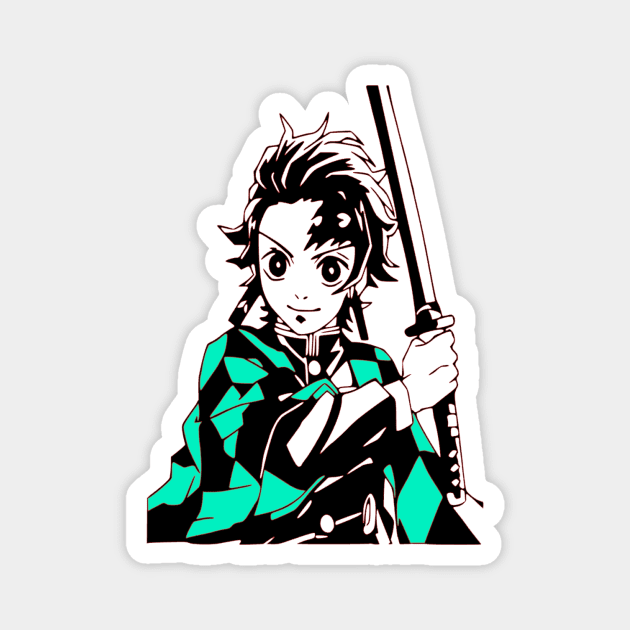 Tanjiro Kamado Demon Slayer Magnet by OtakuPapercraft