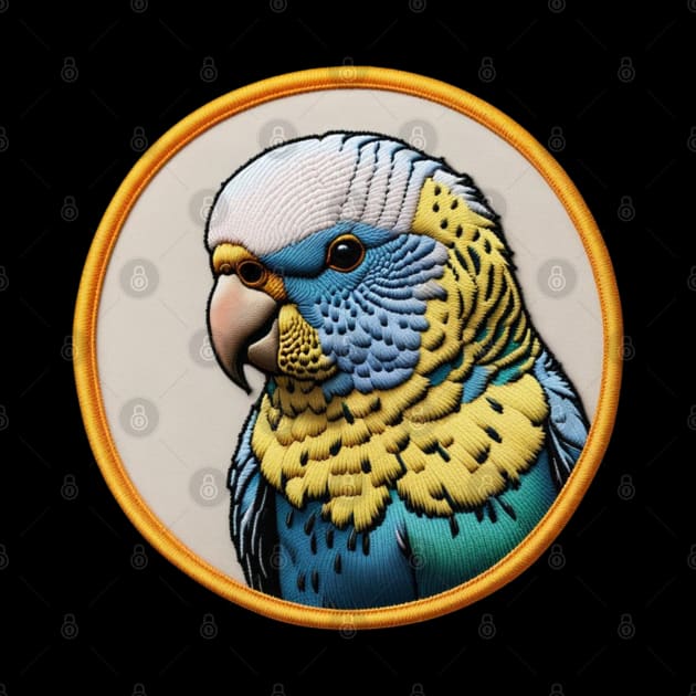 Budgerigar Embroidered Patch by Xie