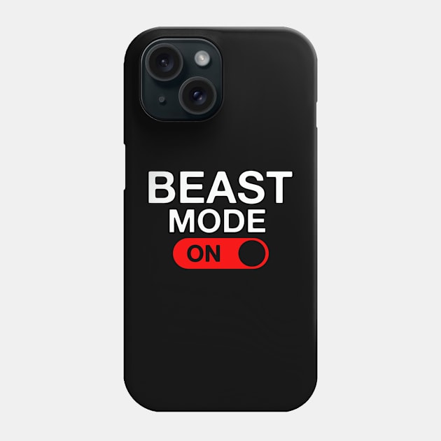 Beast Mode Activated Phone Case by pralonhitam