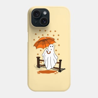 Ghost with umbrella Phone Case