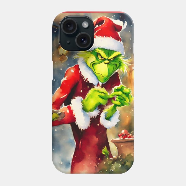 Grinch Scrooge Phone Case by Viper Unconvetional Concept