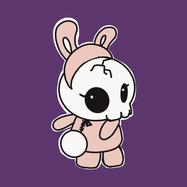 Cute skull bunny by SophieMartil