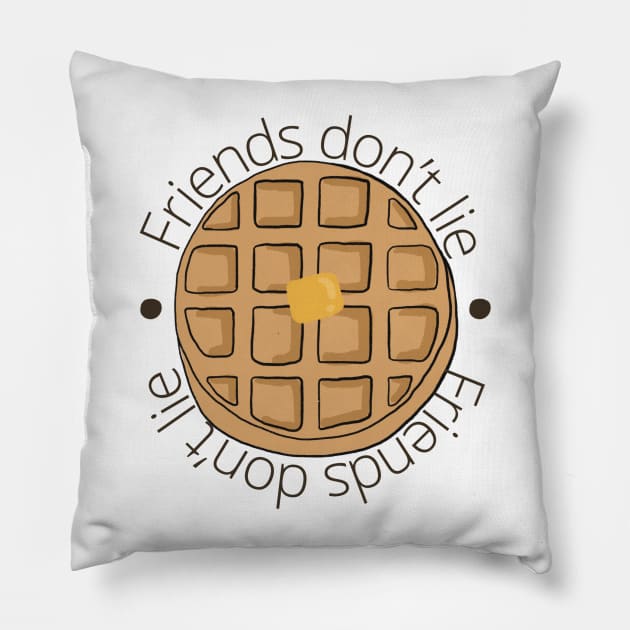 Friends don’t lie inspired by of stranger things Pillow by tziggles