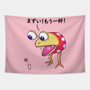 Red Bulborb Eating White Pikmin Tapestry