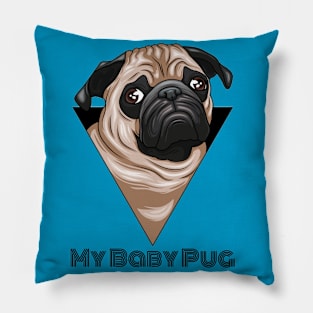 Cute Pug Pillow