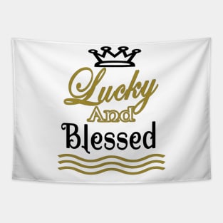 Lucky And Blessed Tapestry