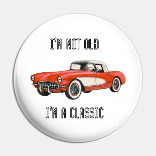 Vintage retro classic car Pin