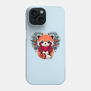 Cute Red Panda for Valentines Day Phone Case