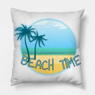 Beach time summer fun Pillow