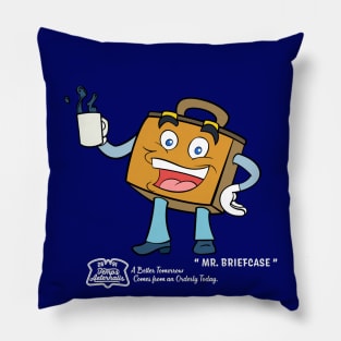 Mr. Briefcase Coffee and Donuts Temps Aeternalis Pillow