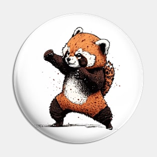 Battle Ready Red Panda Pin