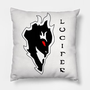 Lucifer Skull Pillow