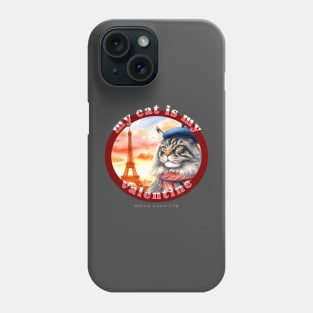My Cat Is My Valentine Maine Coon Life 26M Phone Case