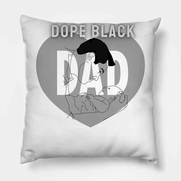 Dope Black Dad Pillow by Zeddy Store 