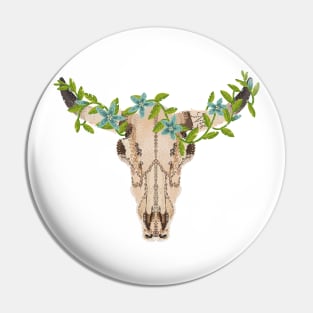 Cow Skull Pin