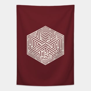 Geometric Illusion Tapestry