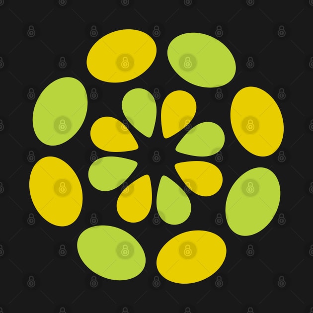 Lime and Yellow color flower pattern by Heartfeltarts