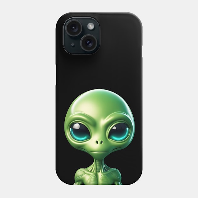 Green Martian Phone Case by roswellboutique