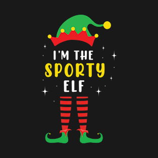 sporty elf family matching christmas T-Shirt