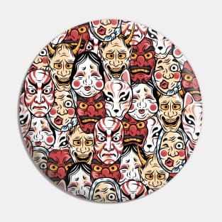 Masks of Japan Pin