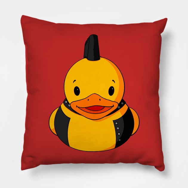 Punk Boy Rubber Duck Pillow by Alisha Ober Designs