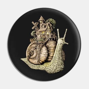 Snail House Pin