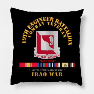 19th Engineer Battalion - Iraq War w SVC Pillow