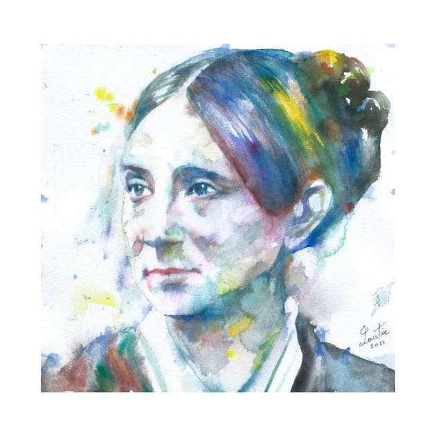 DOROTHEA DIX watercolor portrait by lautir