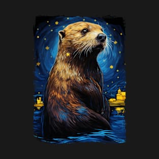 Otter Starry Night T-Shirt