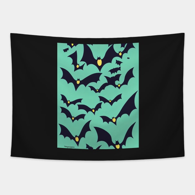 Bats Halloween Tapestry by ComicsFactory