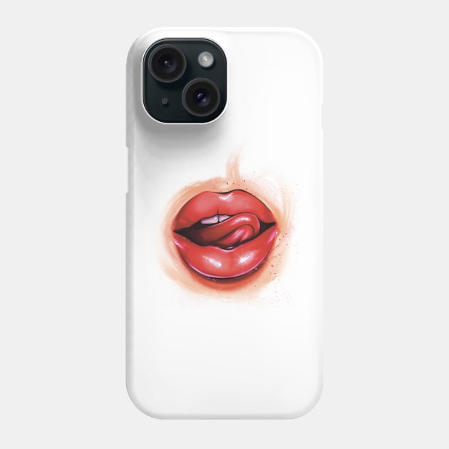 Sweet kiss lips Phone Case by Kartmari