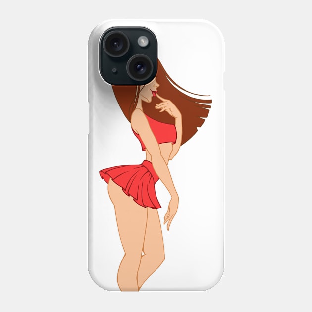 red_2 Phone Case by KuzArt