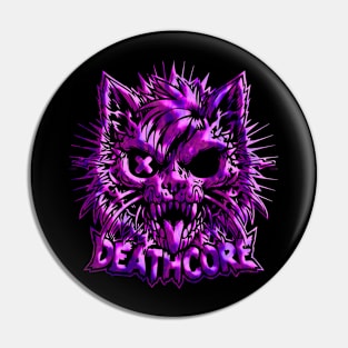 Deathcore Cat | Hardcore Cat | Skater Cat | Drippy Cat Pin