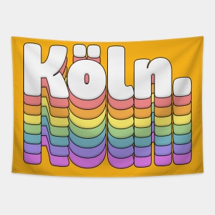 Köln \\\//// Retro Typography Design Tapestry