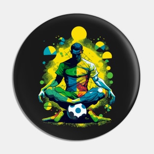 Brazil Soccer Magic Artwork Pin