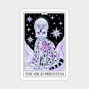 The High Priestess Tarot Card As A Cat Coloured Magnet