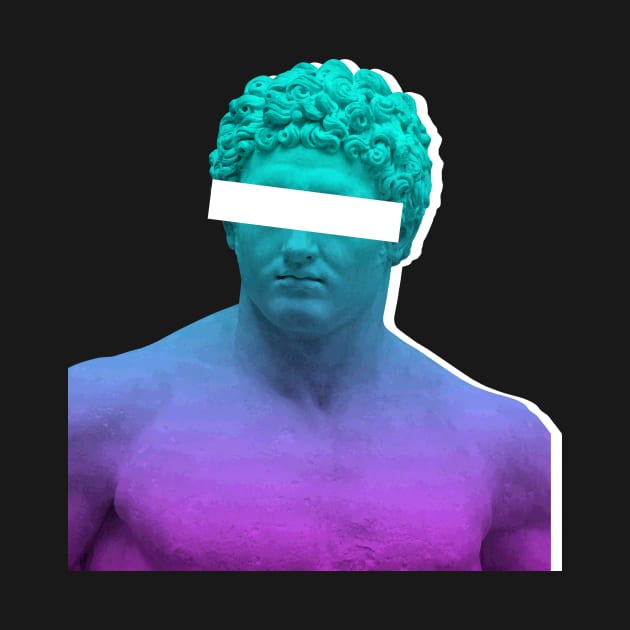 Glitch Greek Bust | Aesthetic Vaporwave by Wizardmode