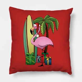 Xmas Flamingo Pillow
