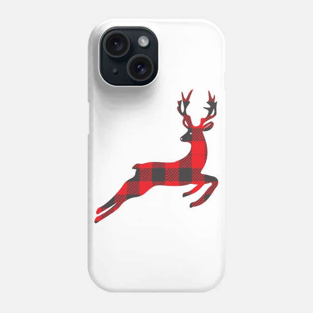 Christmas Reindeer Phone Case by Rise And Design