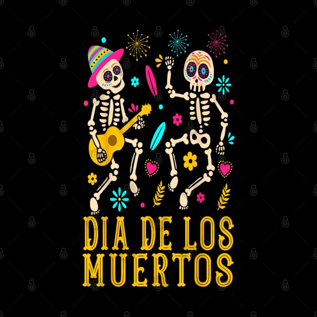 Dia De los Muertos Costume Day of the Dead Skeleton Dancing by rhazi mode plagget