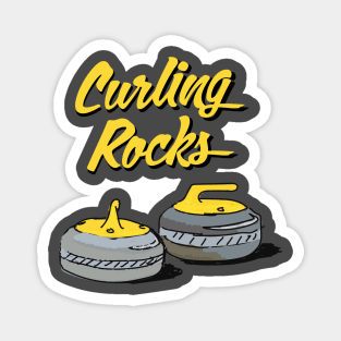 Curling Rocks Magnet