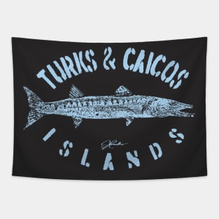 Turks & Caicos Islands Great Barracuda Tapestry