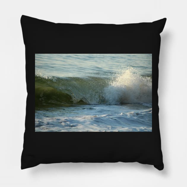 Frozen Wave 2 Pillow by Sandraartist