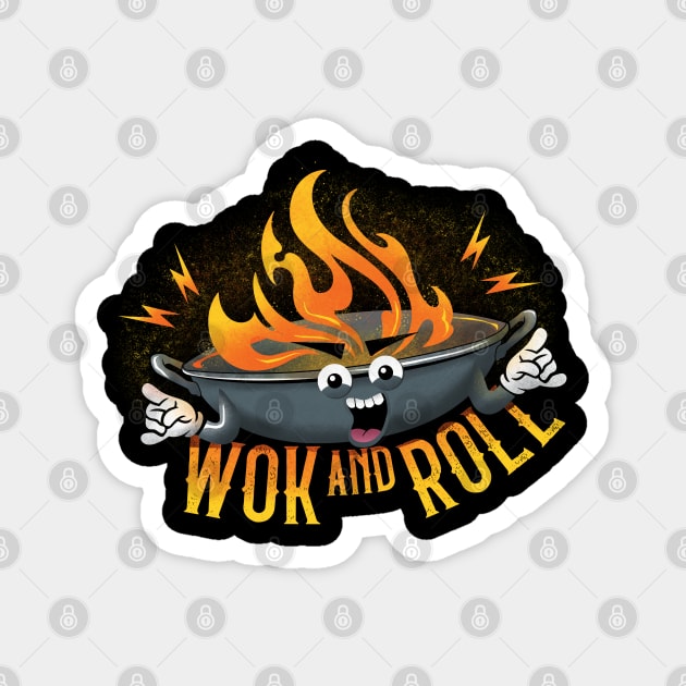 Wok And Roll Magnet by wookiemike