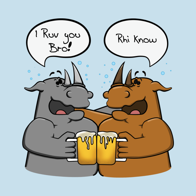 Rhino Bromance by Crate time