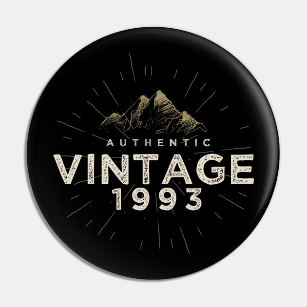 Authentic Vintage 1993 Birthday Design Pin by DanielLiamGill